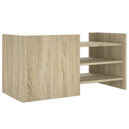 Tv-bord 80x35x40 cm konstrueret træ sonoma-eg