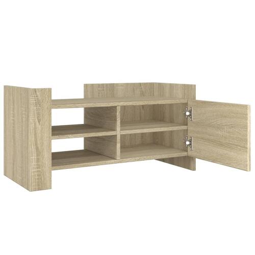 Tv-bord 80x35x40 cm konstrueret træ sonoma-eg