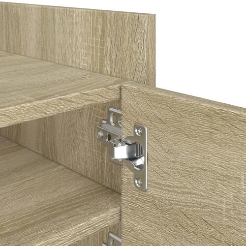 Tv-bord 80x35x40 cm konstrueret træ sonoma-eg