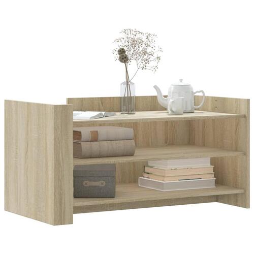 Sofabord 100x50x50 cm konstrueret træ sonoma-eg