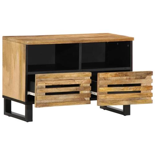 Tv-bord 70x34x46 cm massivt ru mangotræ