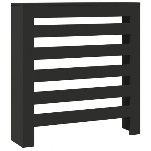 Radiatorskjuler 78×20×82 cm i konstrueret træ - sort