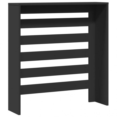 Radiatorskjuler 78×20×82 cm i konstrueret træ - sort