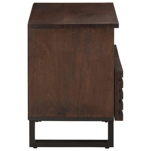 Tv-bord 70x34x46 cm massivt mangotræ brun