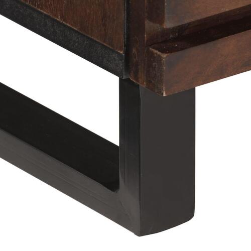 Tv-bord 70x34x46 cm massivt mangotræ brun