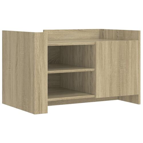 Sofabord 80x50x50 cm konstrueret træ sonoma-eg