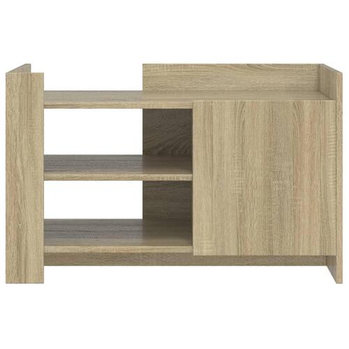 Sofabord 80x50x50 cm konstrueret træ sonoma-eg