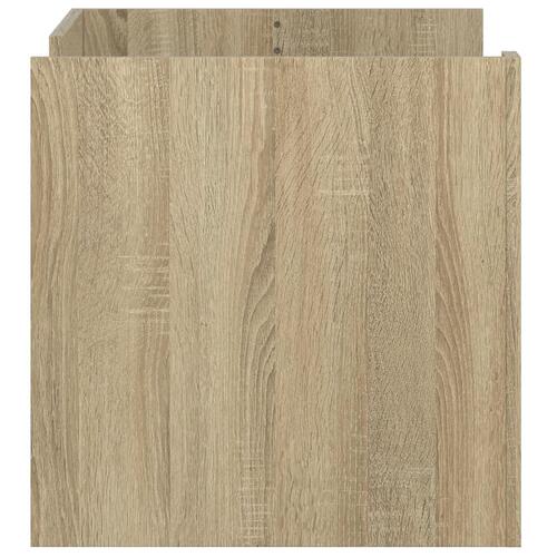 Sofabord 80x50x50 cm konstrueret træ sonoma-eg