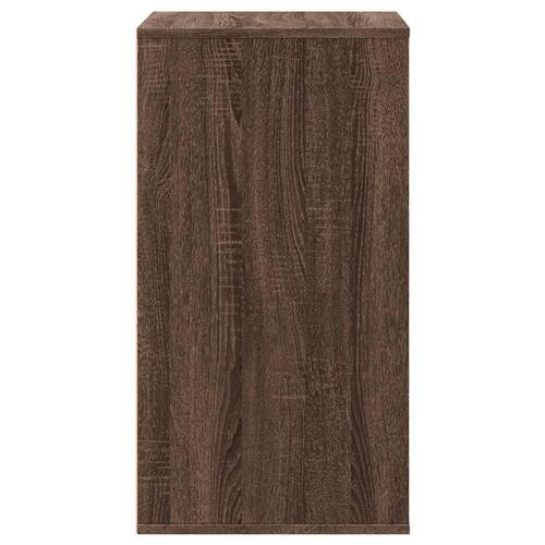Kommode til hjørne 60x41x76cm konstrueret træ brun egetræsfarve