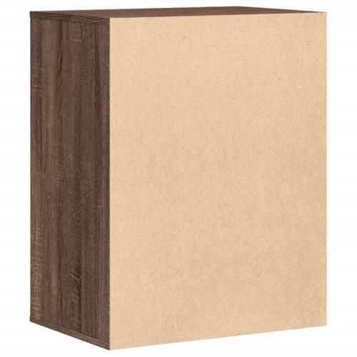 Kommode til hjørne 60x41x76cm konstrueret træ brun egetræsfarve