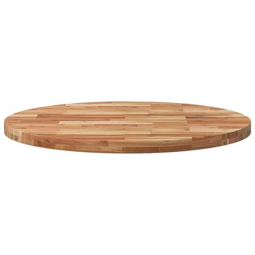 Bordplade Ø90x4 cm rund massivt akacietræ
