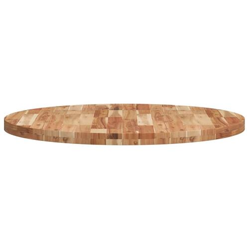 Bordplade Ø90x4 cm rund massivt akacietræ