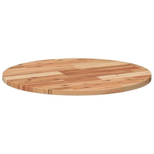 Bordplade Ø80x2 cm rund massivt akacietræ