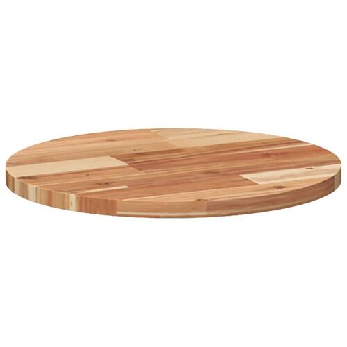 Bordplade Ø40x2 cm rund massivt akacietræ