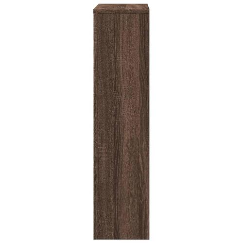 Radiatorskjuler 104x20x82 cm konstrueret træ brun egetræ