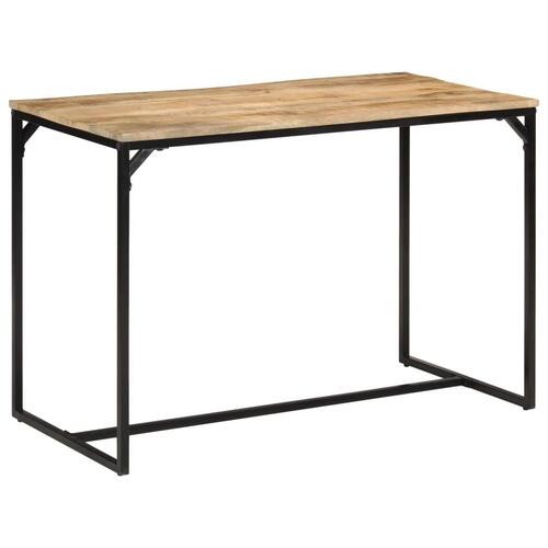 Spisebord 110x55x75 cm massivt ru mangotræ