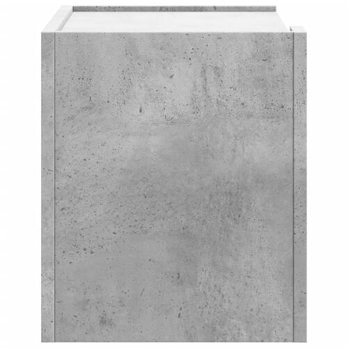 Væghængte sengeborde 2 stk. 45x30x35 cm betongrå