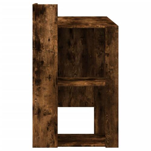Skrivebord 103,5x56,5x94 cm konstrueret træ røget egetræsfarve
