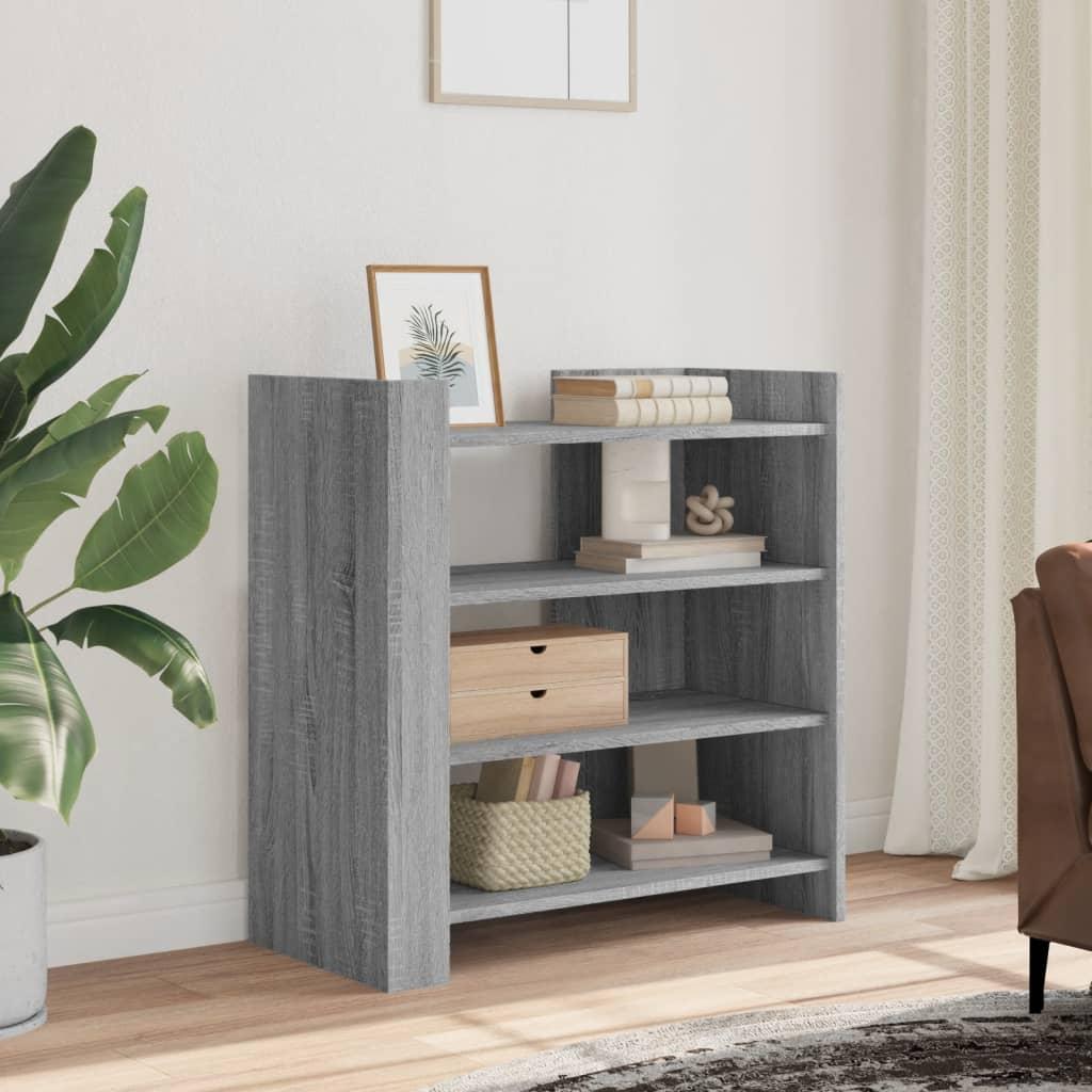 Skænk 73,5x35x75 cm konstrueret træ grå sonoma-eg