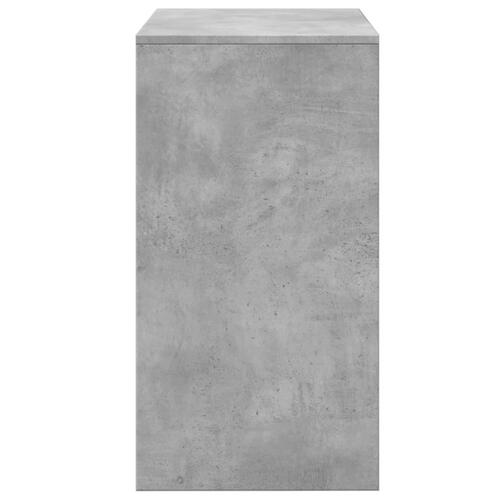 Kosmetikbord med skammel 60x40x113,5 cm betongrå