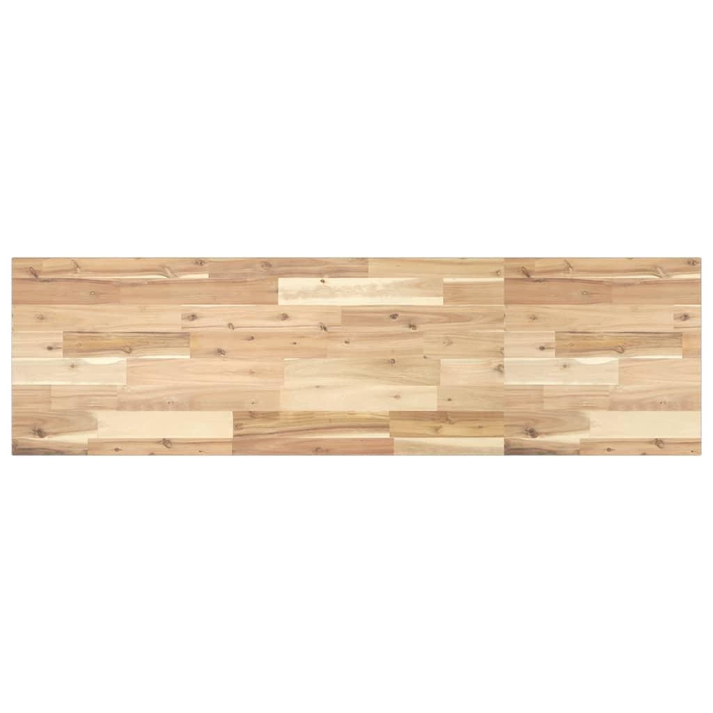 Bordplade til toiletbord 140 × 40 × 2 cm - ubehandlet massivt akacietræ billede