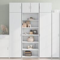 Reol 70x41x185 cm konstrueret træ hvid