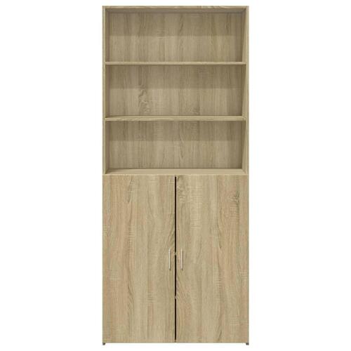 Skab 80x42,5x185 cm konstrueret træ sonoma-eg