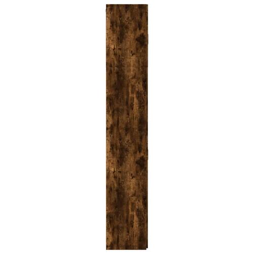 Skab 80x42,5x249 cm konstrueret træ røget egetræsfarve