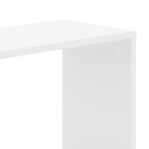 Bogreol 80,5x23,5x162,5 cm 5 hylder konstrueret træ sort