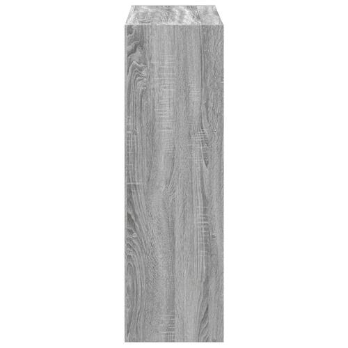Bogreol 102x32x102 cm konstrueret træ grå sonoma-eg
