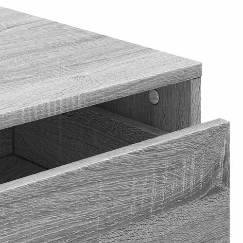 Kommode til hjørne 60x41x76 cm konstrueret træ grå sonoma-eg