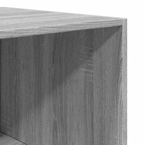 Klædeskab 100x50x200 cm konstrueret træ grå sonoma-eg