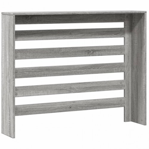 Radiatorskjuler 104 x 20 x 82 cm i konstrueret træ - grå sonoma-eg