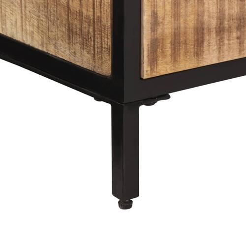 Sofabord 90x50x30 cm massivt ru mangotræ