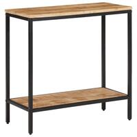 Konsolbord 70x35x70 cm massivt ru mangotræ