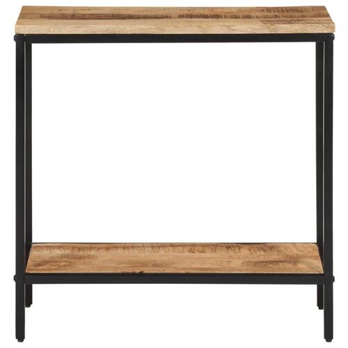 Konsolbord 70x35x70 cm massivt ru mangotræ