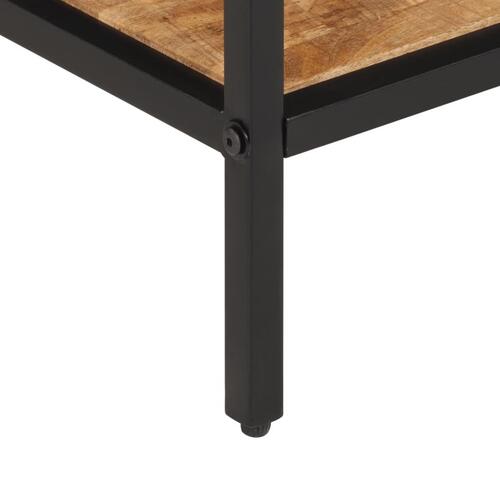 Konsolbord 70x35x70 cm massivt ru mangotræ