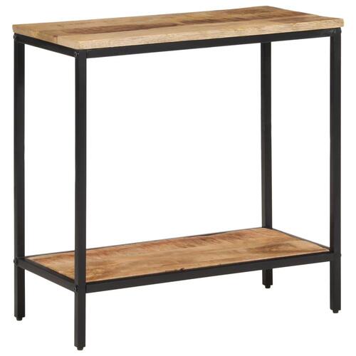 Konsolbord 70x35x70 cm massivt ru mangotræ