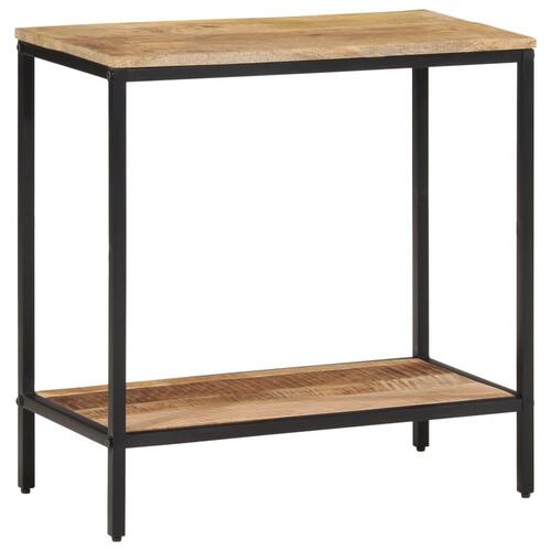 Konsolbord 70x35x70 cm massivt ru mangotræ