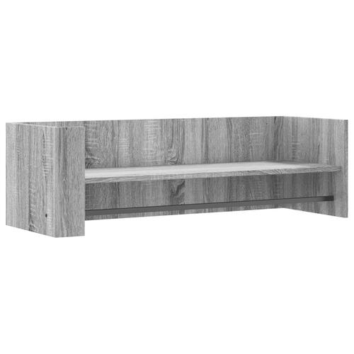 Væghylde 100x35x30,5 cm konstrueret træ grå sonoma-eg