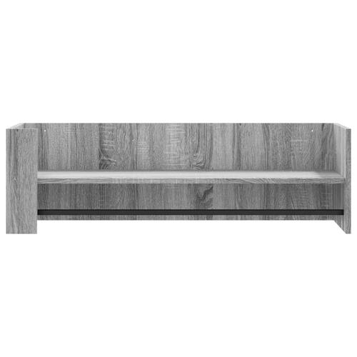 Væghylde 100x35x30,5 cm konstrueret træ grå sonoma-eg