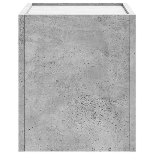 Væghængt sengebord 45x30x35 cm betongrå