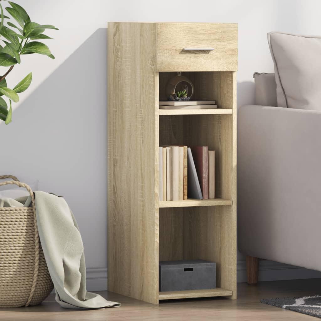Reol 30x42,5x93 cm konstrueret træ sonoma-eg