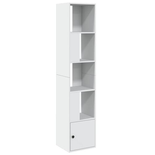 Bogreol 40x36x189 cm konstrueret træ hvid