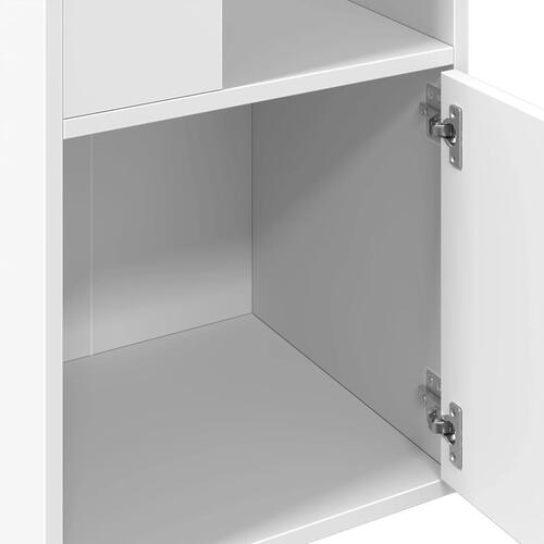 Bogreol 40x36x189 cm konstrueret træ hvid