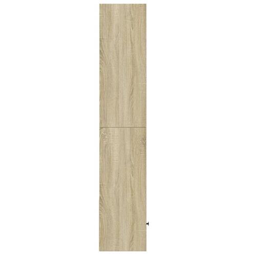 Bogreol 40x36x189 cm konstrueret træ sonoma-eg