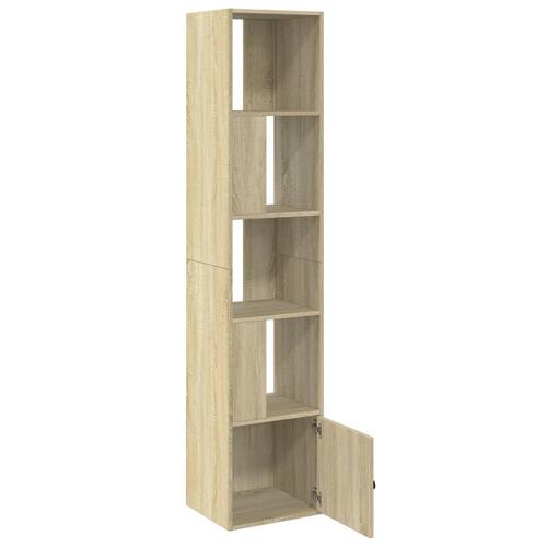 Bogreol 40x36x189 cm konstrueret træ sonoma-eg