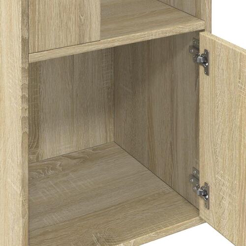 Bogreol 40x36x189 cm konstrueret træ sonoma-eg