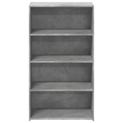 Reol 70x41x124 cm konstrueret træ betongrå