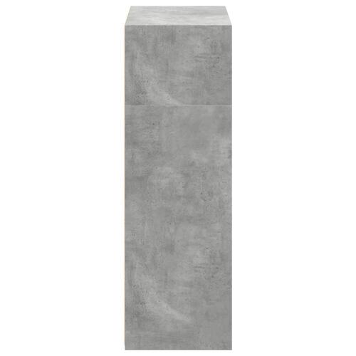 Reol 70x41x124 cm konstrueret træ betongrå